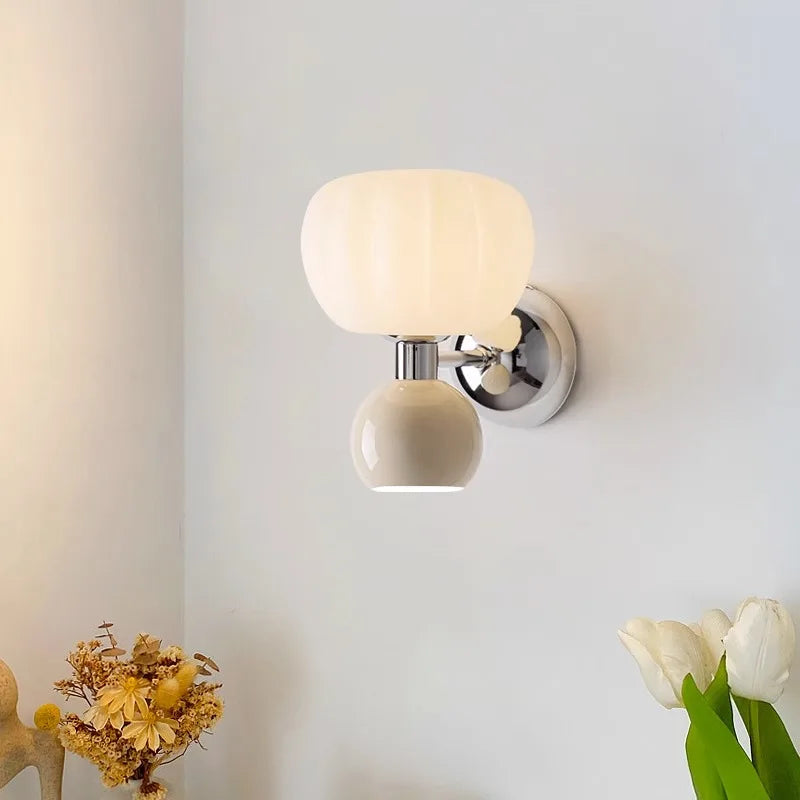 Afralia™ Pumpkin Wall Lights for Bedroom and Living Room