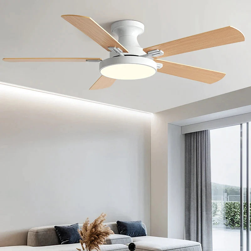 Afralia™ 56" Low Floor Ceiling Fan Light | Indoor Living Room Chandelier | Modern Design