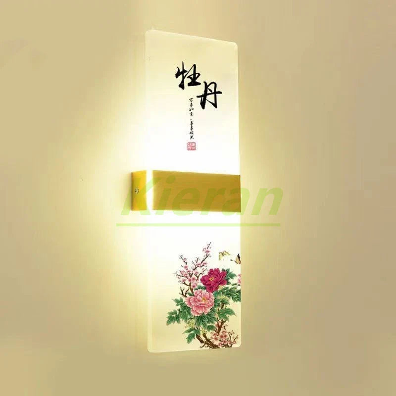 Afralia™ Flower LED Wall Lamp for Bedroom Study Restaurant Living Room Decoration