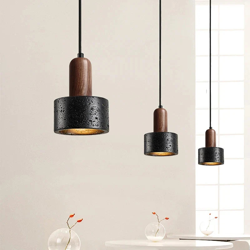 Afralia™ Cream Nordic Small Pendant Lamp for Modern Wabi Sabi Bedroom Decor