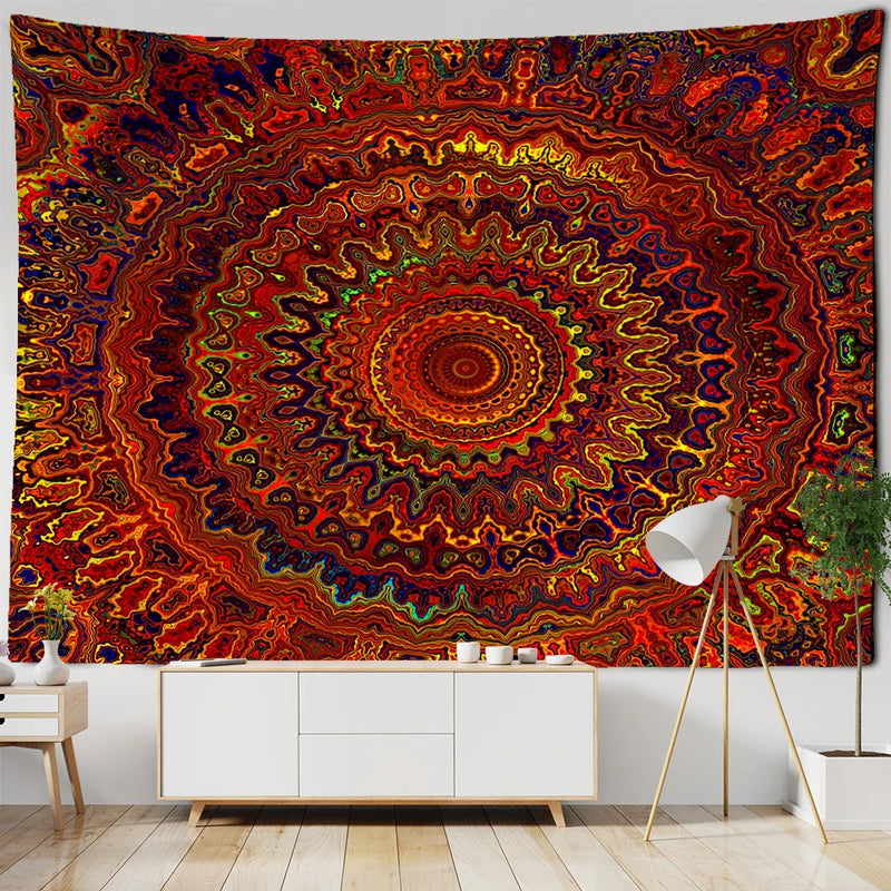 Afralia™ Mystic Witchcraft Boho Mandala Tapestry Wall Hanging Hippie Art Home Decor