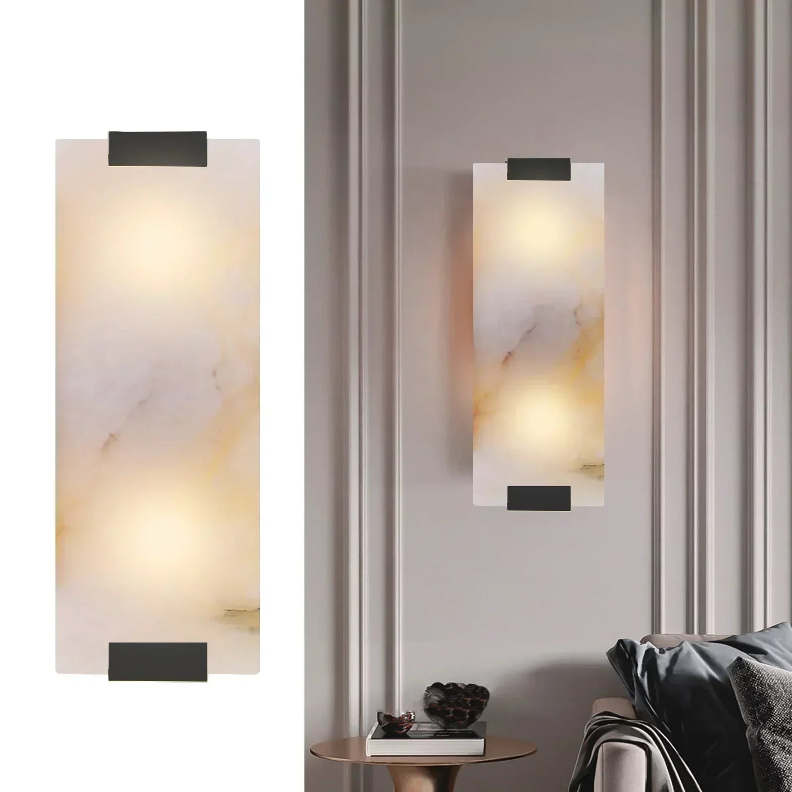 Afralia™ Marble Designer Hanging Wall Lamp for Modern Luxury Home Decor