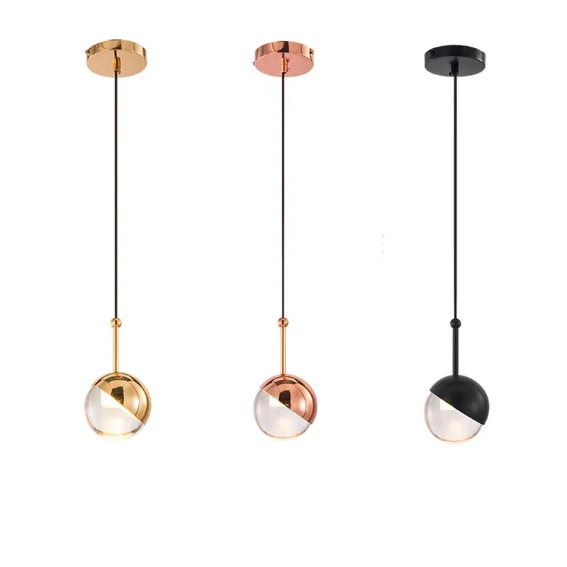 Afralia™ Nordic Glass Chandelier LED Pendant Light for Modern Home Decor