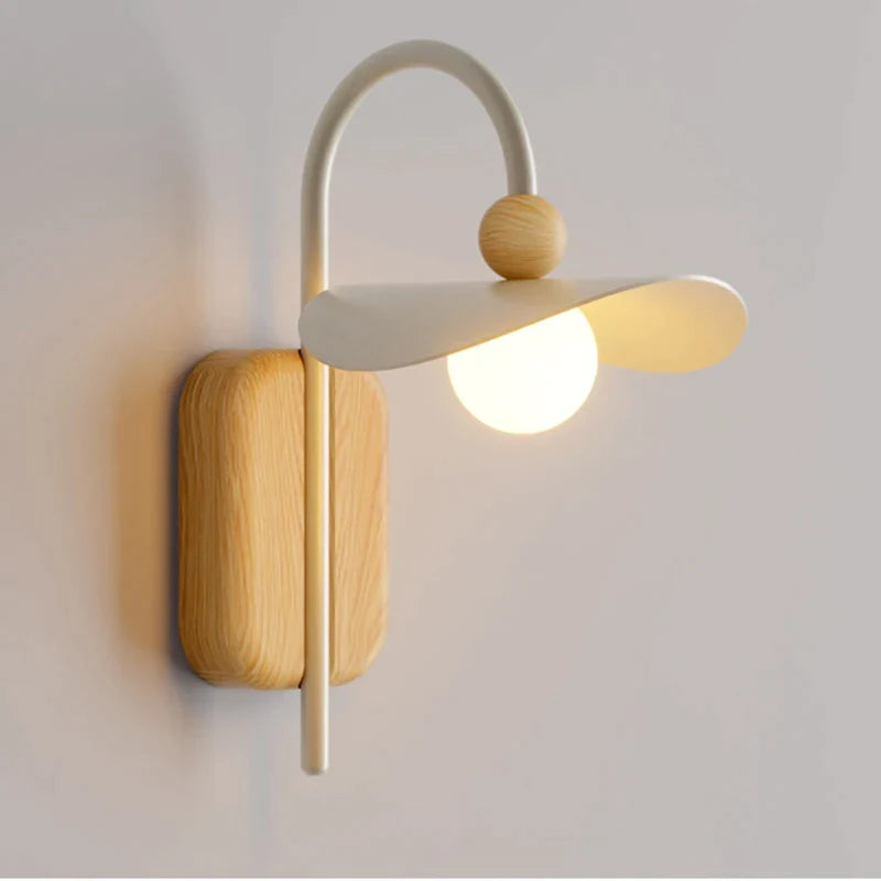 Afralia™ Nordic Wood Wall Sconce LED Lamp for Living Room, Office, Restaurant - G9 Fixture