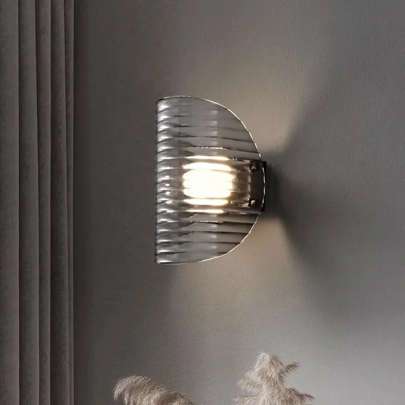 Afralia™ Smoky Gray Glass Chandelier LED Pendant Light for Luxe Dining Room