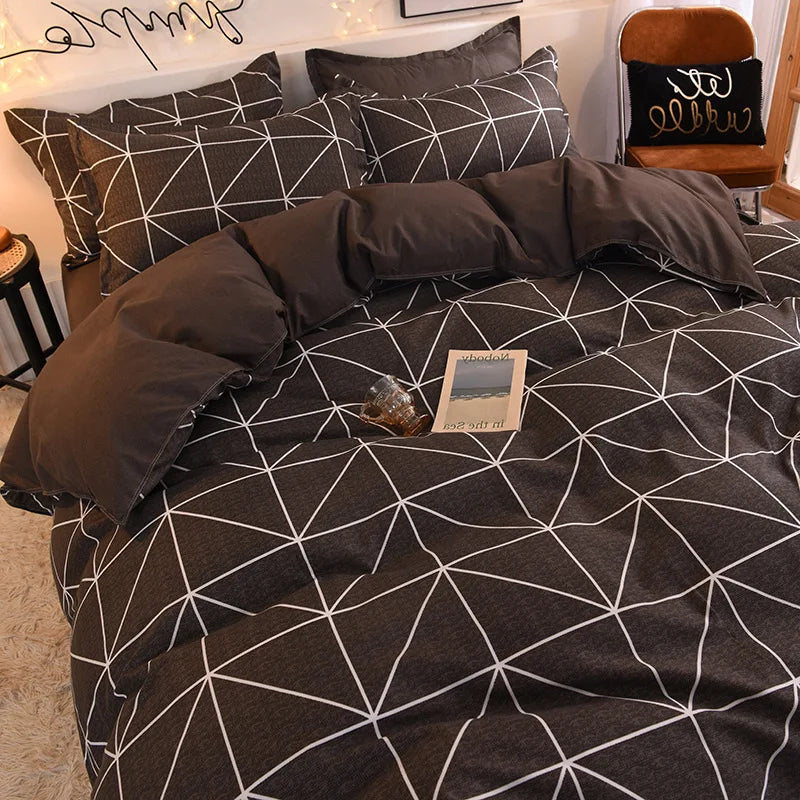 Afralia™ Nordic Mix Color Bedding Sets - Soft, Non-Fading Duvet Cover Set for Adults