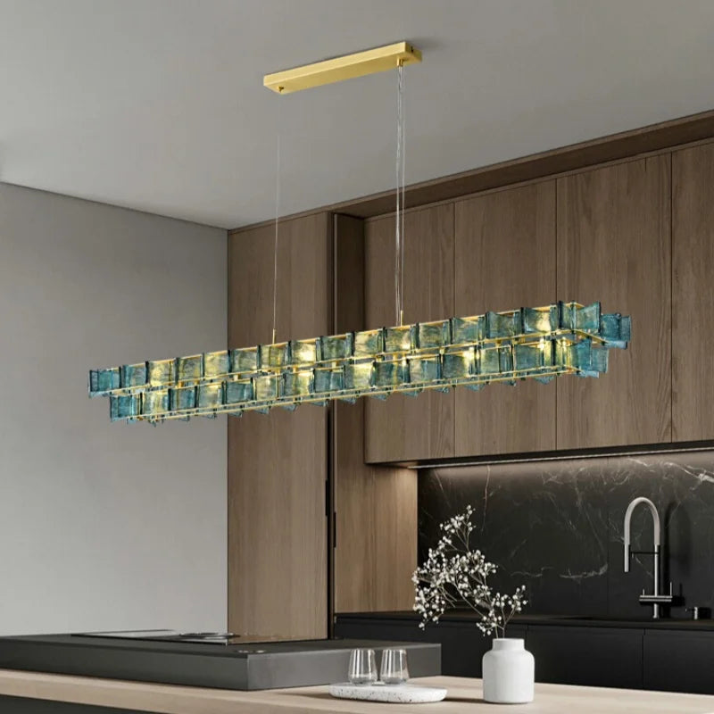 Afralia™ Glass Ceiling Chandelier: Elegant Italian Design for Dining, Living Room, Hotel, Bedroom.