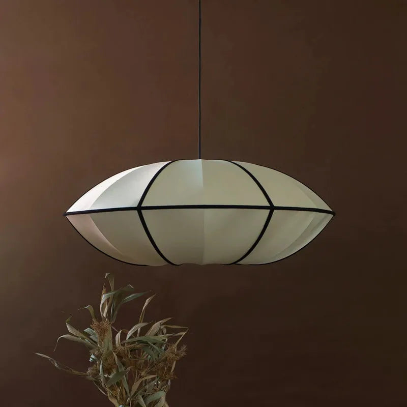 Afralia™ UFO Pendant Light: Large Lantern Fabric Lampshade for Home and Restaurant Lighting