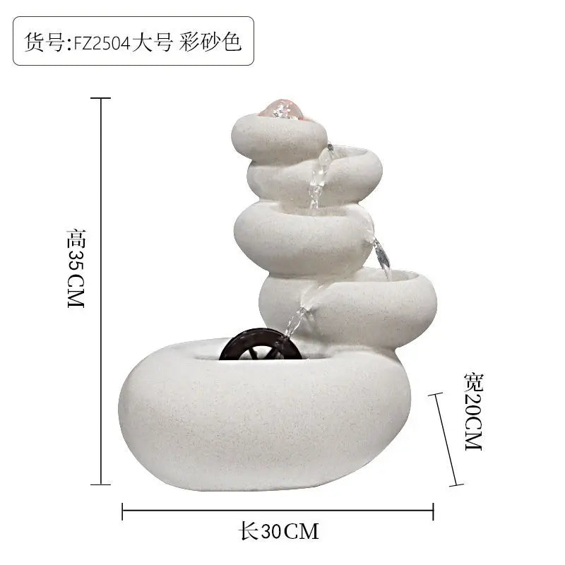 Afralia™ Circulating Water Fountain for Living Room and Entrance Hall Decoration