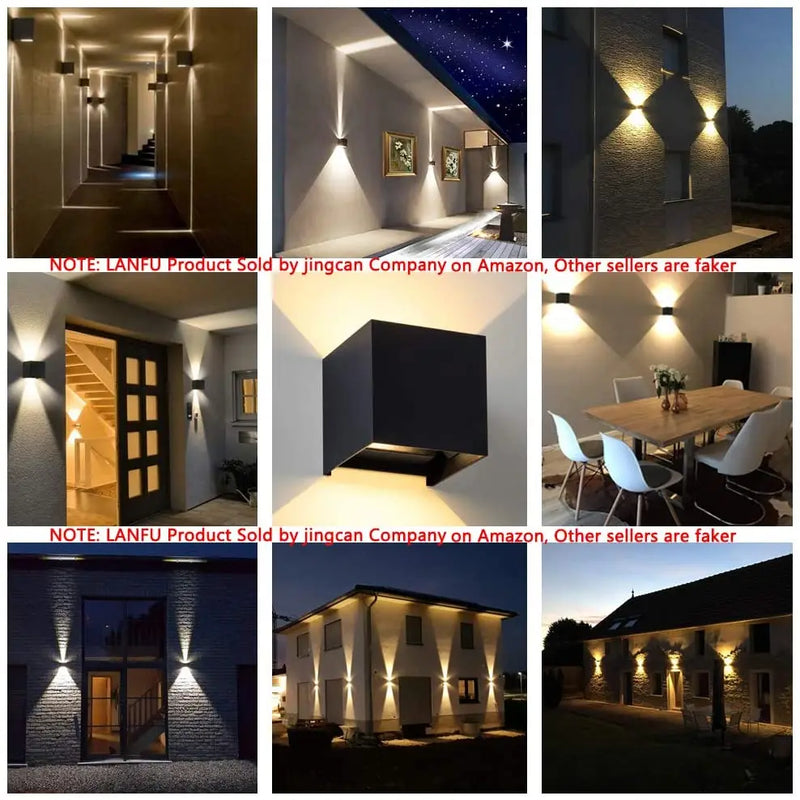 Afralia™ LED Wall Light: Waterproof Indoor Outdoor Decor Lamp for Bedroom Living Room