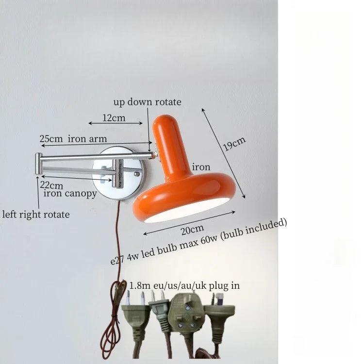 Afralia™ Milky Green LED Wall Sconce - Modern Nordic Iron Art Lamp