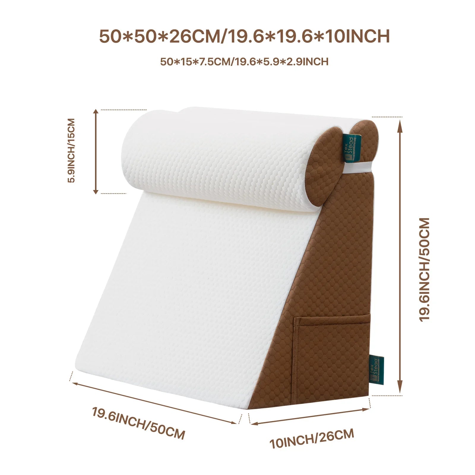 Afralia™ Memory Foam Sleeping Wedge Pillow - Restful Support for Better Sleep