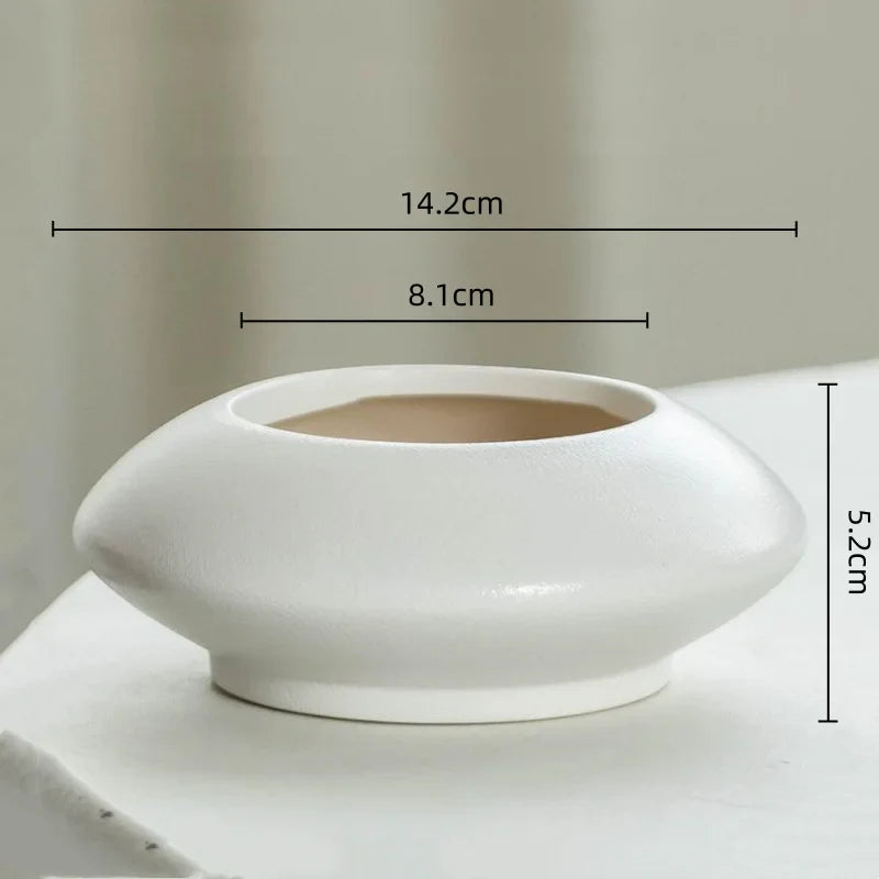 Afralia™ Pebble Flowerpot Geometry Plant Vase Succulent Basin – Balcony Decor Plant Accessories