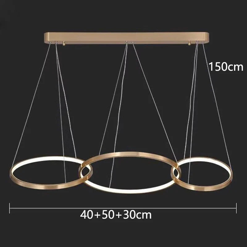 Afralia™ Modern Home Decor LED Pendant Light Chandeliers Indoor Lighting