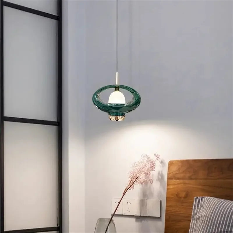 Afralia™ Modern Adjustable Round Pendant Light with LED, Stretchable Angle for Home Decor
