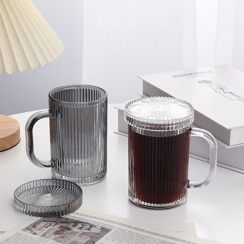 Afralia™ Glass Coffee Cup Set - Stylish Japanese Design, Perfect for Wedding Gifts