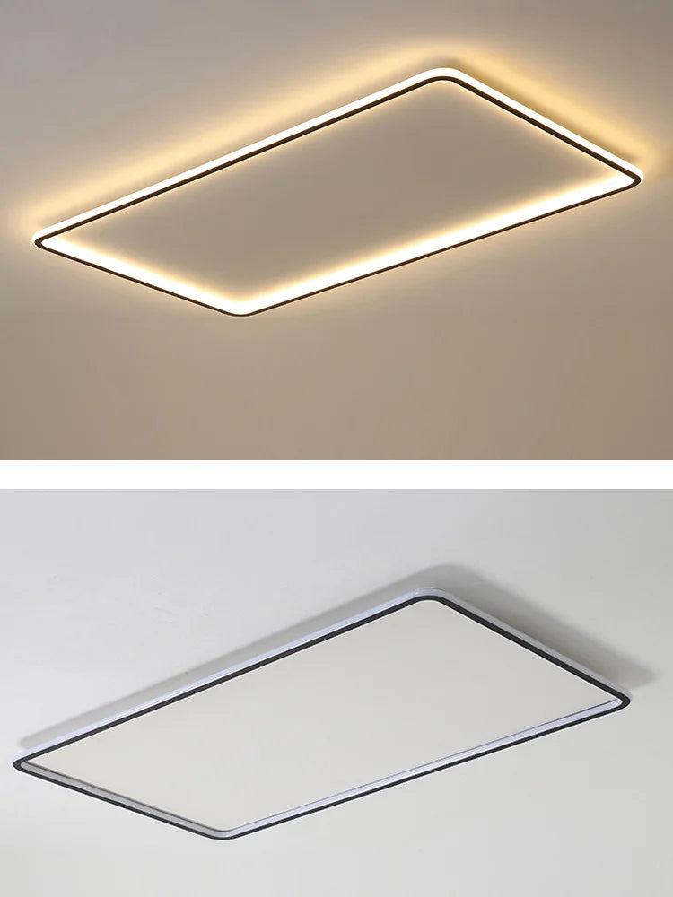 Afralia™ Modern LED Ceiling Lights Rectangular Smart Main Lamp Nordic Style