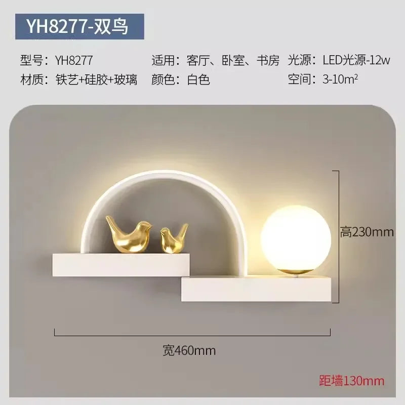 Afralia™ Bird Wall Lights: Modern LED Nordic Living Room Lighting