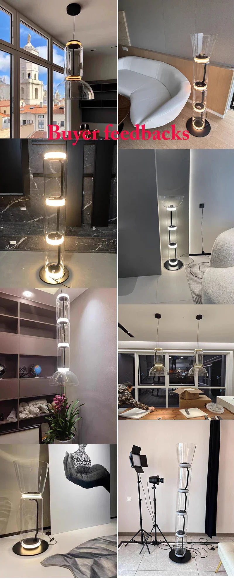 Afralia™ Modern Glass LED Pendant Light for Home Decor and Indoor Lighting