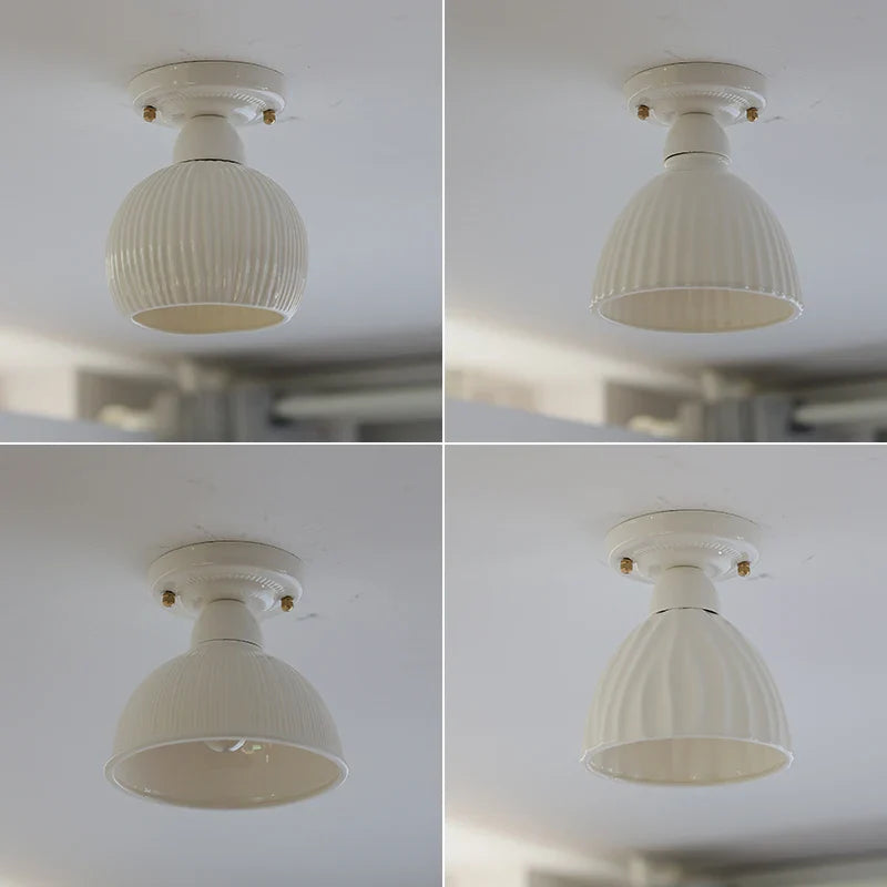 Afralia™ Ceramic LED Ceiling Light for Modern Home Decor & Lighting