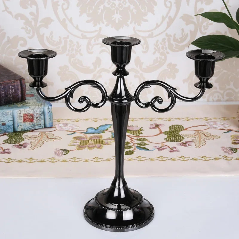 Afralia™ Retro 5-Arm Candelabra Candle Holder Stand for Wedding Candlestick