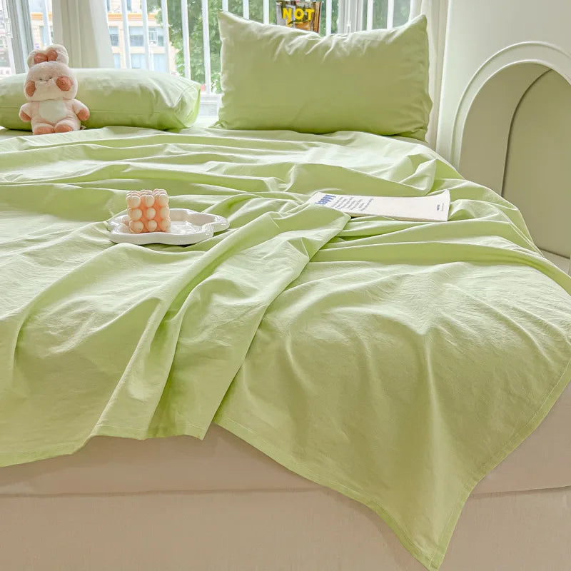 Afralia™ Checkered Single Bed Sheet - Skin-Friendly and All Seasons Bed Linen