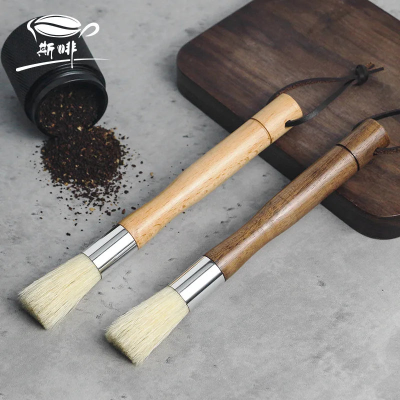 Afralia™ Coffee Grinder Cleaner Brush Handle - Espresso Bean Powder Grain Cleaning Tool