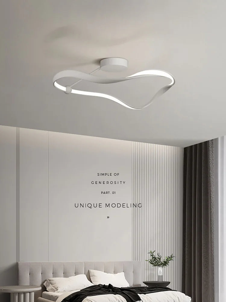 Afralia™ Modern Minimalist LED Ceiling Lamp for Master Bedroom and Book Room