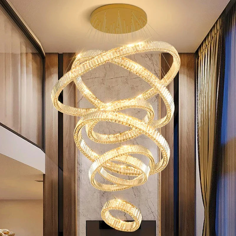 Afralia™ LED Chandelier for Modern Bedroom Living Room Decor Lighting