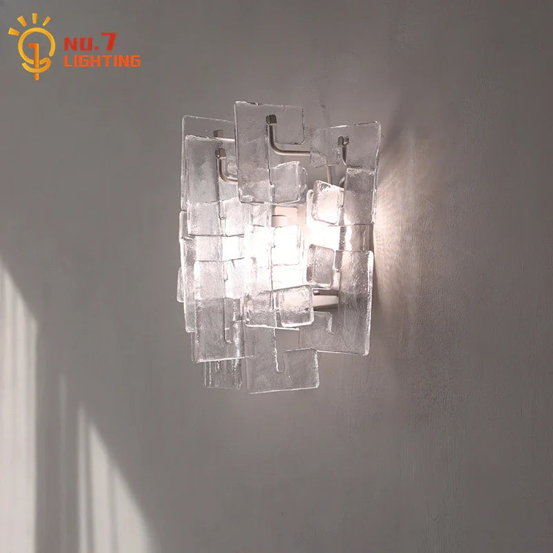 Afralia™ Medieval Glass Wall Lamp: LED G9 French Design Art Decor for Bedroom & Studio