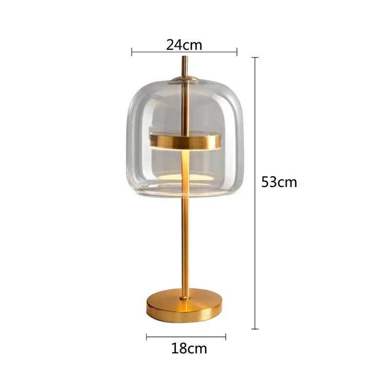 Afralia™ Glass Table Lamp: Modern Nordic Design for Bedroom Living Room Decor