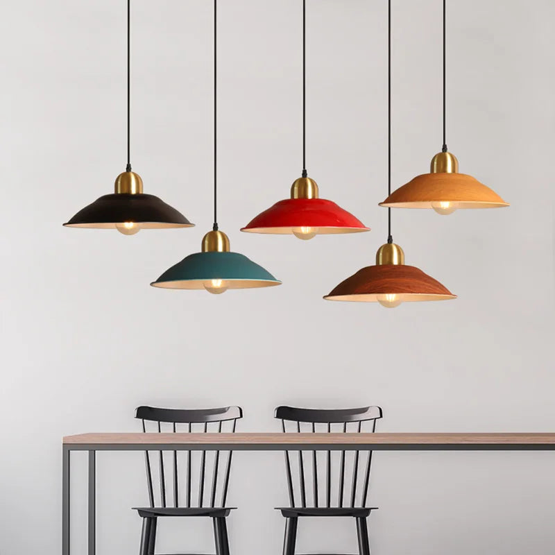 Afralia™ Modern Single-Head Iron Pendant Lamp for Restaurants and Dessert Stores