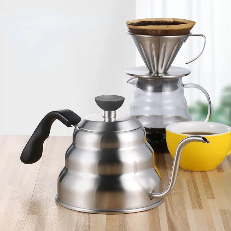 Afralia™ Gooseneck Coffee Kettle with Temperature Control
