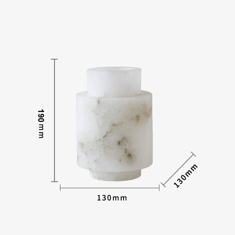 Afralia™ Marble Pillar Vase for Modern Home Decoration