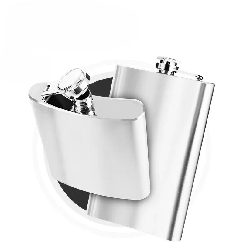 Afralia™ Stainless Steel Hip Flask 12oz Portable Whiskey Outdoor Drinkware