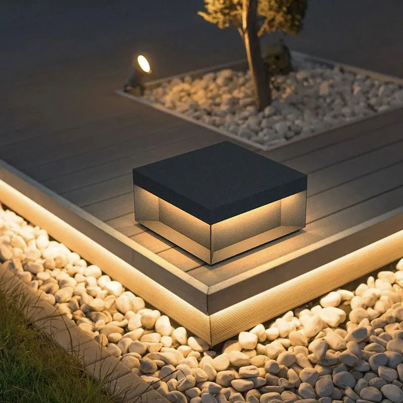 Afralia™ LED Pillar Top Courtyard Light - Waterproof Outdoor Street Fence Cap Post Light