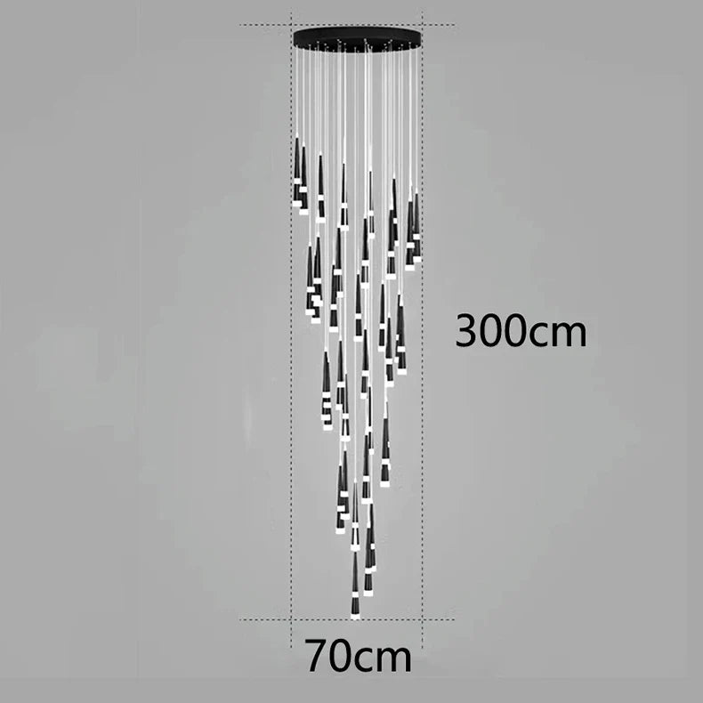 Afralia™ Nordic Stair Chandelier Living Room Dining Room Ceiling Pendant Lights Indoor Lighting