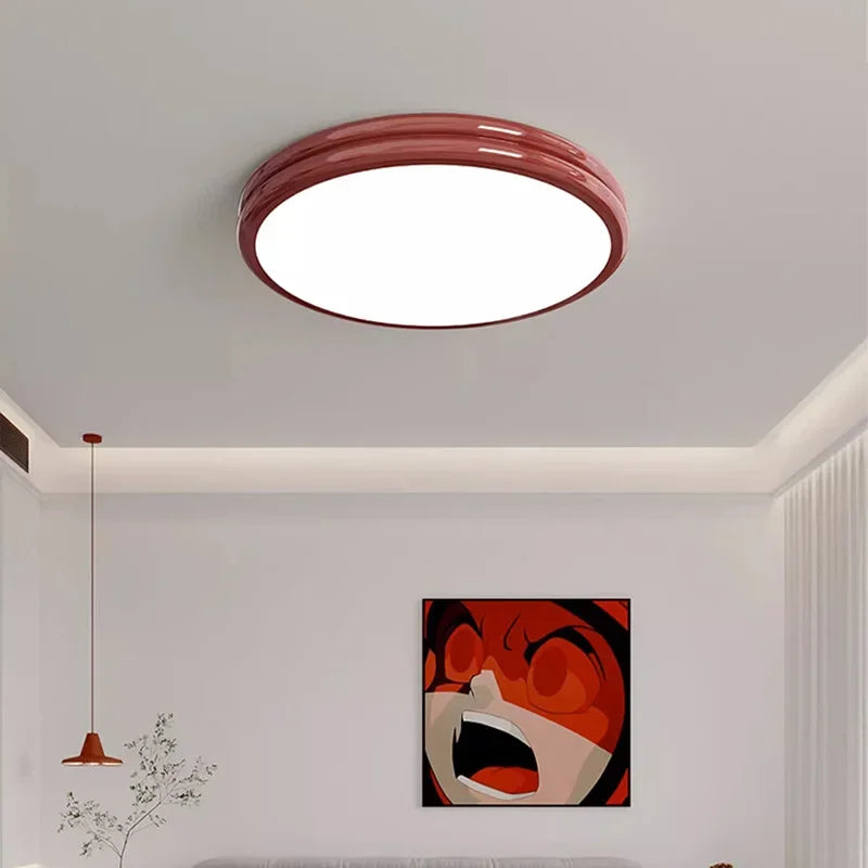 Afralia™ Modern Minimalist LED Round Ceiling Light for Bedroom Indoor Decor