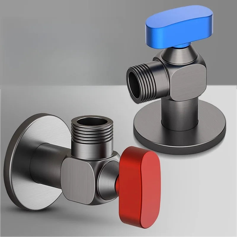 Afralia™ Angle Valve: Wall Mounted Water Volume Toilet Inlet One Out, Cold Hot.