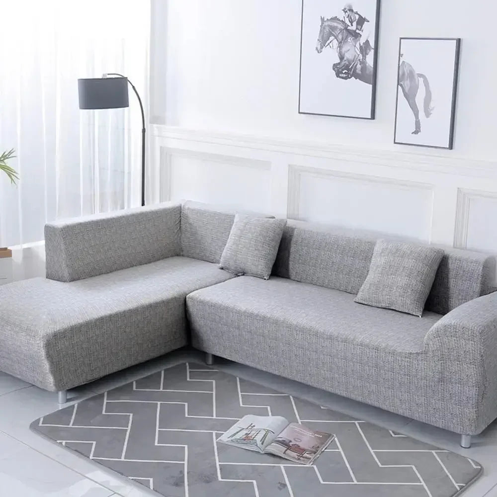 Afralia™ Geometric Stretch Sofa Cover Slipcover | Couch Protector | L Shape Sofa Cover