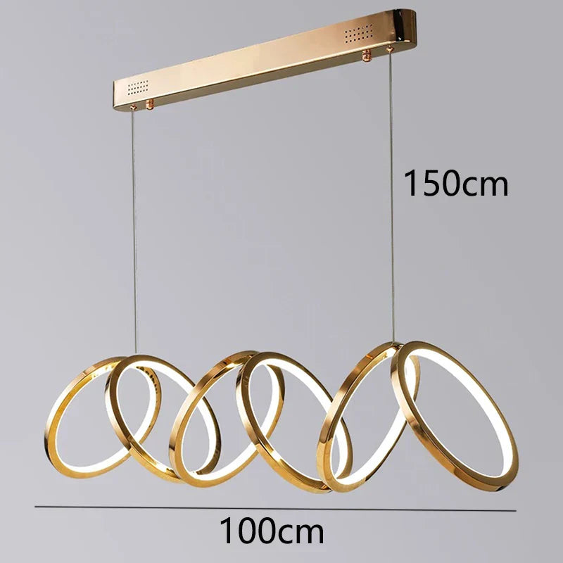 Afralia™ Modern LED Pendant Chandeliers for Living Room Dining Room Indoor Lighting