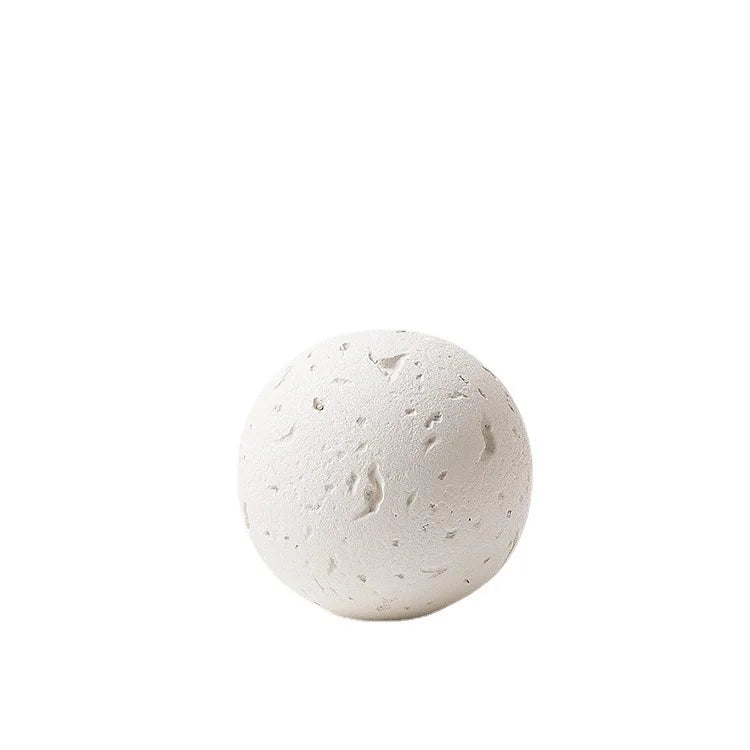 Afralia™ Geometric Spherical Ceramic Ornaments Moon Home Decoration Accessory
