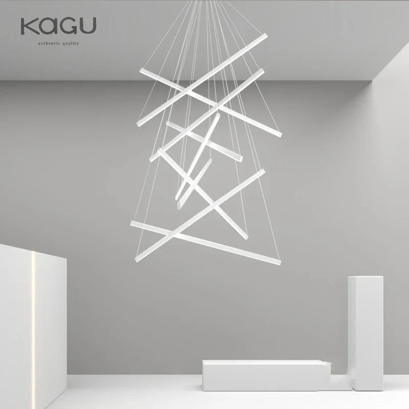 Afralia™ LED Chandelier: Modern Luster Lighting for Stair Hall Bedroom Room Duplex Building