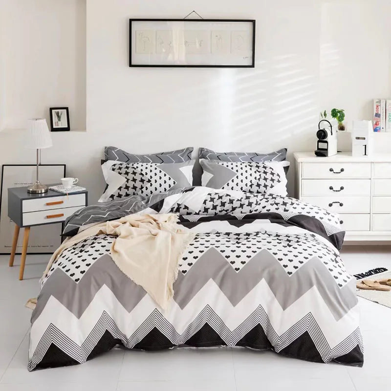 Afralia™ Romantic Starry 3D Printed Duvet Cover Set for Single Double Bed