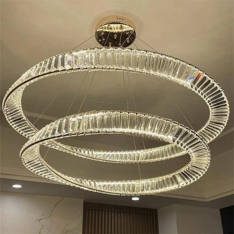 Afralia™ Luxury Crystal Chandelier: Elegant Living Room & Bedroom Lighting Fixtures