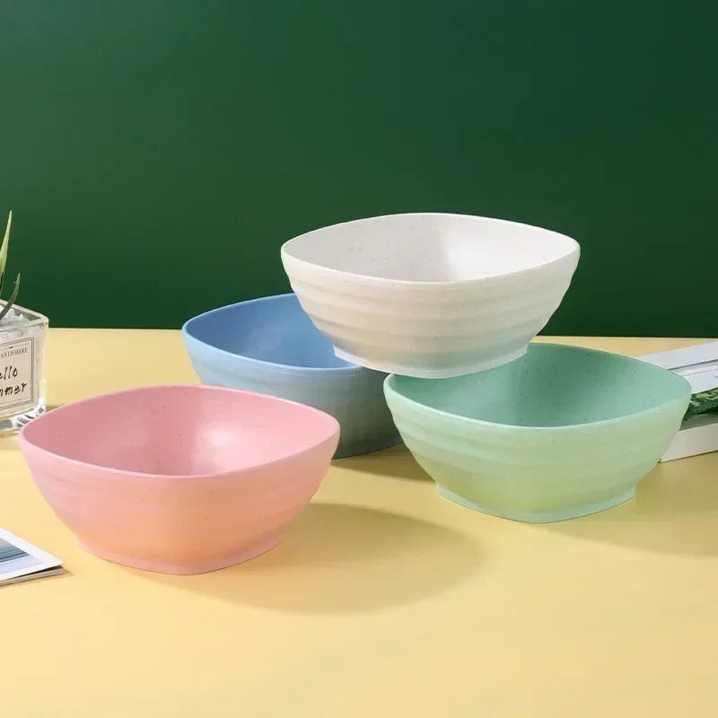 Afralia™ Wheat Straw Ramen Bowls Set