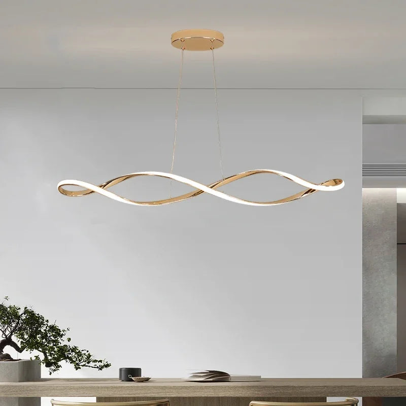 Afralia™ LED Pendant Light: Modern Hanging Lamp for Living Dining Room Kitchen Bar Loft
