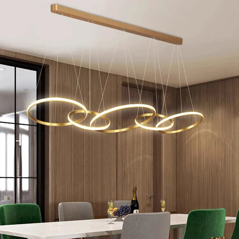 Afralia™ Modern LED Pendant Light Chandeliers for Living Room and Dining Room