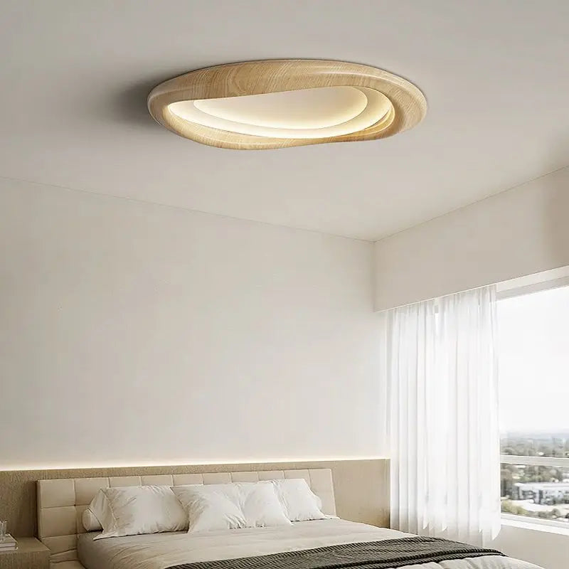 Afralia™ LED Wood Chandeliers for Bedroom Living Room Indoor Lighting Décor