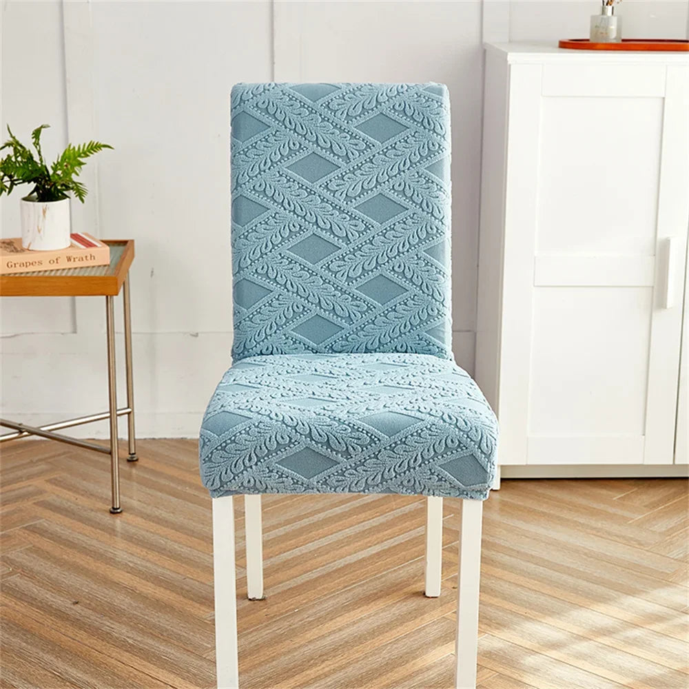 Afralia™ Velvet Jacquard Chair Cover Elastic High Armchair Accent Seat for Home & Office